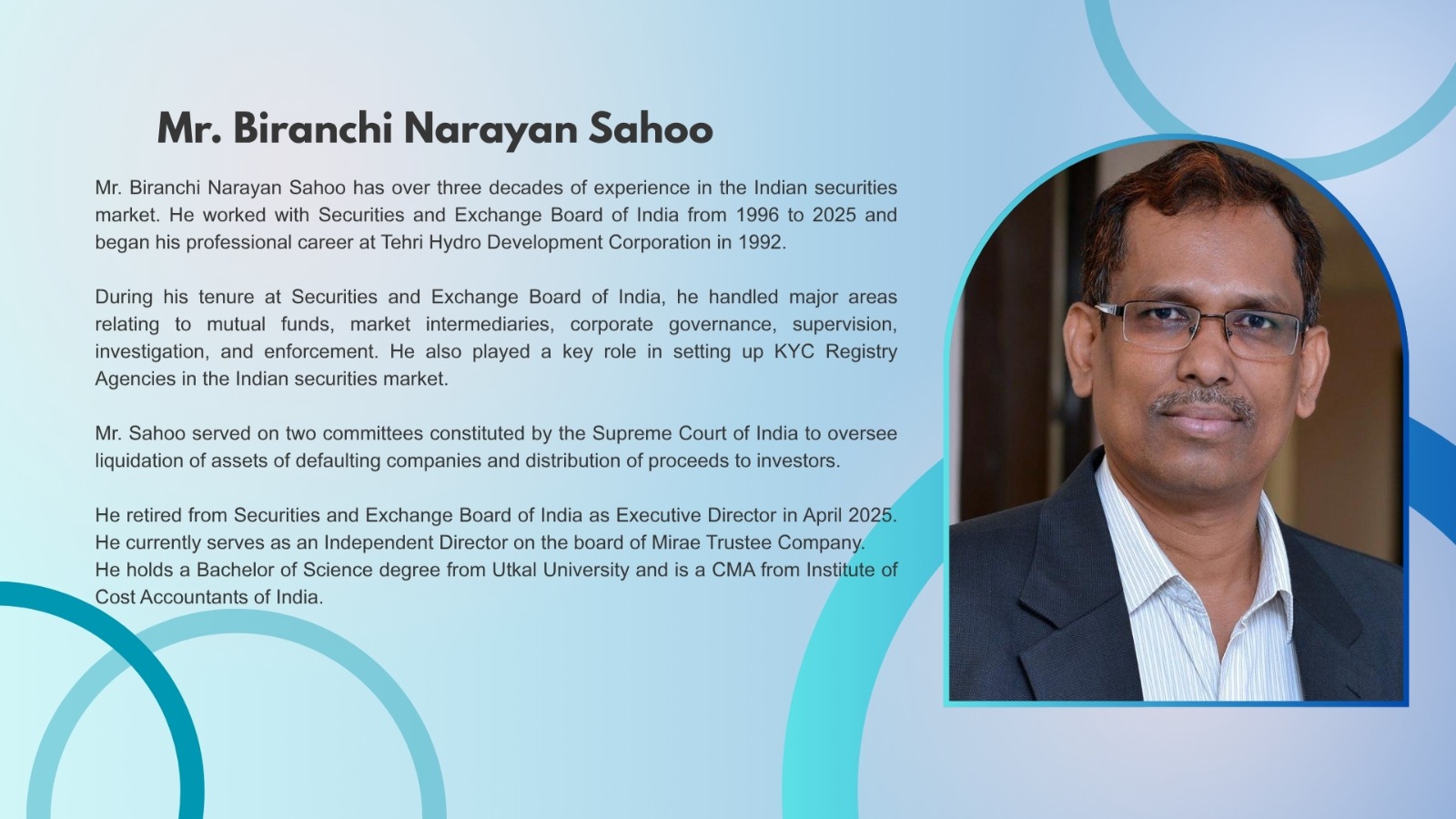Mr. Biranchi Narayan Sahoo